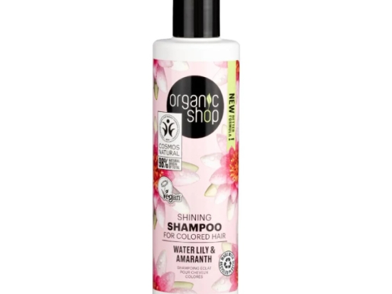 اورجانيك شوب شامبو الإشراق للشعر المصبوغ بماء الزنبق والقطيفة 280مل (عضوى )  | Organic Shop