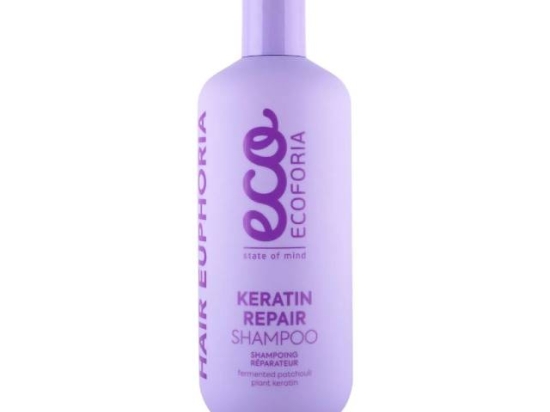 Ecophoria Keratin Repair & Renew Shampoo for Damaged Hair 400ml | Ecoforia