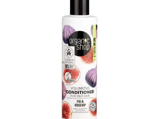 Organic Shop Volumizing Conditioner for Oily Hair Fig and Rosehip, 280 ml ( Organic) | Organic Shop