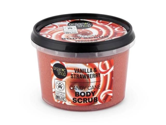 Organic Shop Christmas Scrub with Candy Cane250 ml  ( Organic) |  Organic Shop