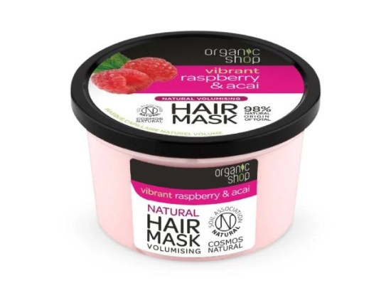 Organic Shop Raspberry & Acai hair mask, 250 ml ( Organic) | Organic Shop