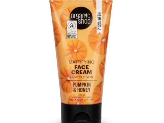 اورجانيك شوب كريم الوجه باليقطين والعسل للبشرة الدهنية 50مل (عضوى ) | Organic Shop