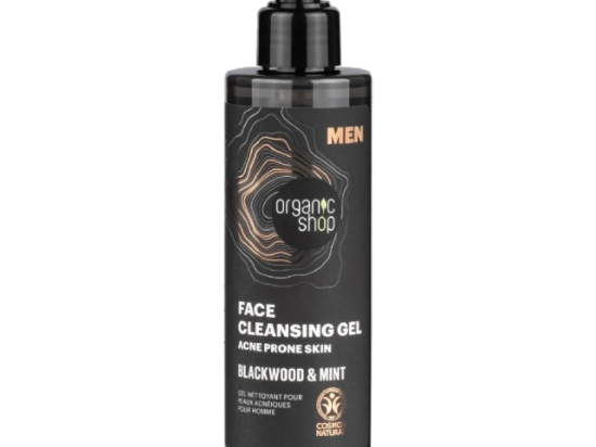 اورجانيك شوب جل للوجة لحب الشباب بالخشب الاسود والنعناع 200مل (عضوى )  | Organic Shop