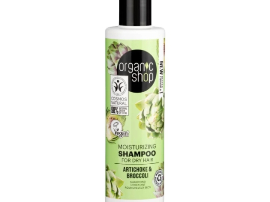 Organic Shop Moisturizing Shampoo for Dry Hair Artichoke and Broccoli, 280 ml ( Organic) | Organic Shop
