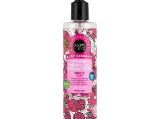 Mood Enhancing Shower Gel Bubble Gum 280 ml ( Organic) | Organic Shop