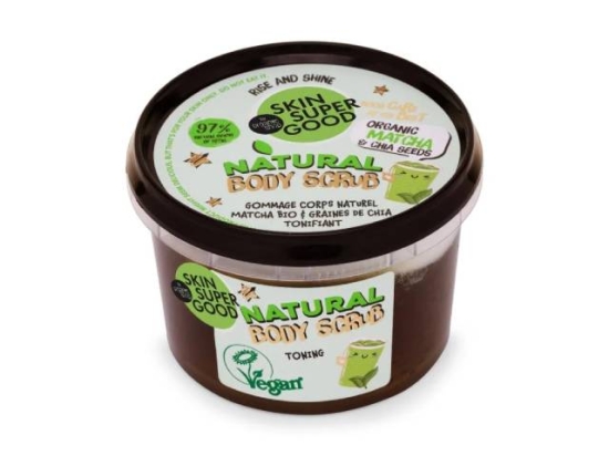 (اورجانيك شوب جل الإستحمام الطبيعي بحبيبات الماتشا 250مل  (عضوى | Organic Shop