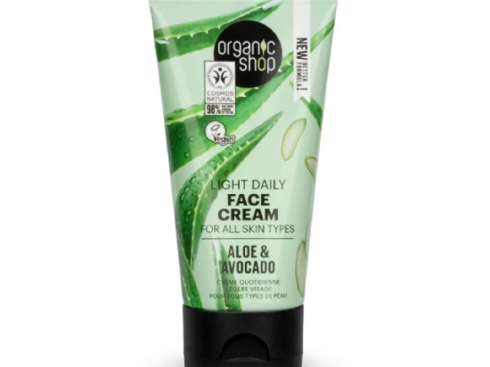 اورجانيك شوب كريم الوجه بالأفوكادو والصبّار لجميع أنواع البشرة 50مل (عضوى ) | Organic Shop