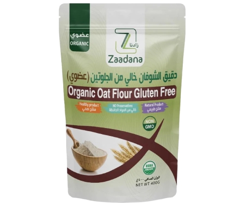 Oat flour (organic) 400 grams | Zaadana