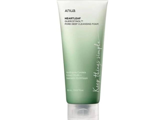Anua Heart Leaf Deep Pore Cleansing Foam (150ml) | Cuddluxe