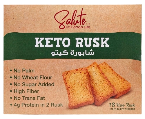 Keto rusk 130 grams | Zaadana