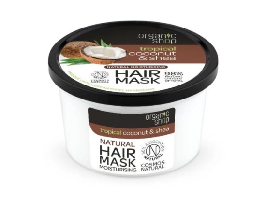 Organic Shop Coconut & Shea hair mask, 250 ml ( Organic) | Organic Shop