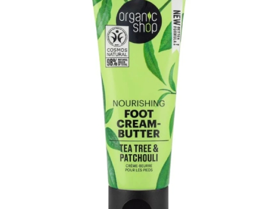 Organic shop foot cream with tea tree and patchouli 75 ml  ( Organic) | Organic Shop