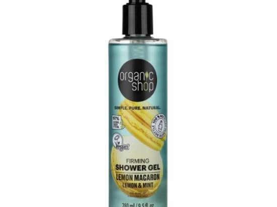 Organic Shop Firming Shower Gel with Macaron Lemon Dessert 280 ml ( Organic) | Organic Shop