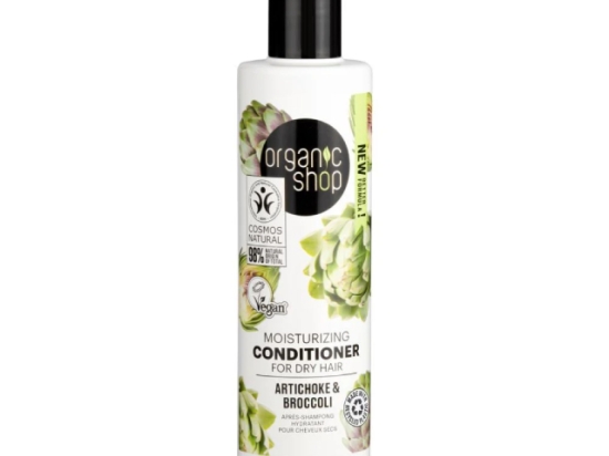Organic Shop Moisturizing Conditioner for Dry Hair Artichoke and Broccoli, 280 ml ( Organic) | Organic Shop