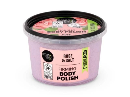 (اورجانيك شوب صنفرة لشد الجسم برائحة الورد 250مل (عضوى | Organic Shop