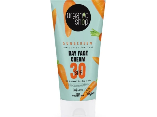 اورجانيك شوب كريم الوجه للوقاية من اشعة الشمس للبشرة العادية 50مل (عضوى ) | Organic Shop