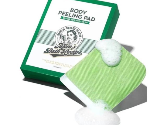 Mom's Bath Regular Korean Body Scrub Loofah for Exfoliating and Moisturizing for Normal and Sensitive Skin (1 Piece) Green | Cuddluxe