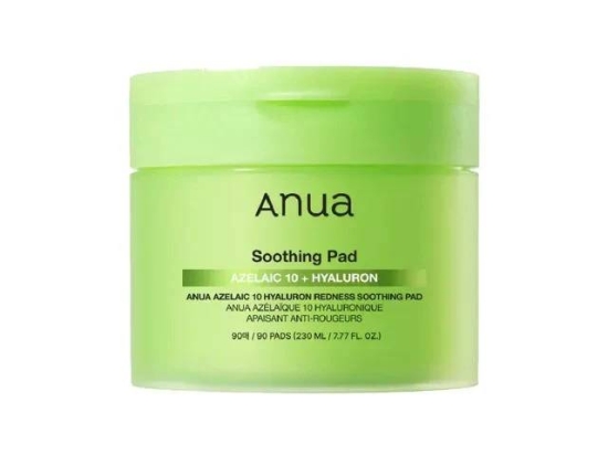 Anua 10% Azelaic Acid & Hyaluronic Acid Redness Relief Pads (90 Pads) | Cuddluxe