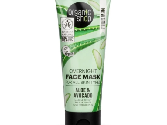 اورجانيك شوب قناع الوجه الّليلي بالأفوكادو لجميع أنواع البشرة 75مل  (عضوى )  | Organic Shop