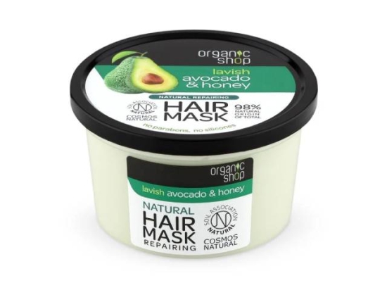 Organic Shop Avocado & Honey hair mask, 250 ml( Organic) | Organic Shop