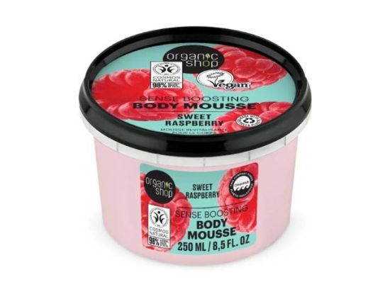 اورجانيك شوب موس رغوة الجسم تعزيز الإحساس بتوت العليق 250 مل (عضوى ) | Organic Shop