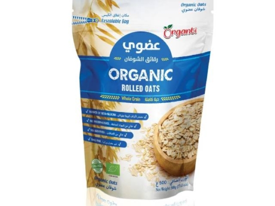 Organic Rolled Oats , 500 G from Organti | Simat