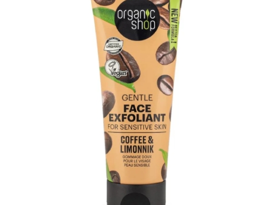 اورجانيك شوب مقشر الوجة للبشرة الحساسة بالقهوة 75 مل (عضوى )  | Organic Shop