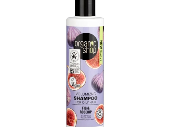 Organic Shop Volumizing Shampoo for Oily Hair Fig and Rosehip, 280 ml  ( Organic) | Organic Shop
