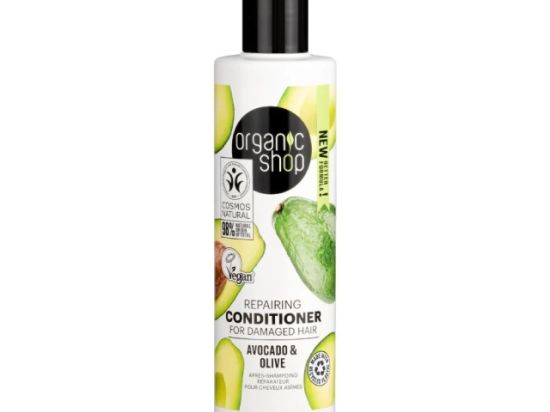 Organic Shop Repairing Conditioner for Damaged Hair Avocado and Olive, 280 ml ( Organic) | Organic Shop