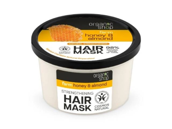 Organic Shop Honey & Almond hair mask, 250 ml ( Organic) | Organic Shop