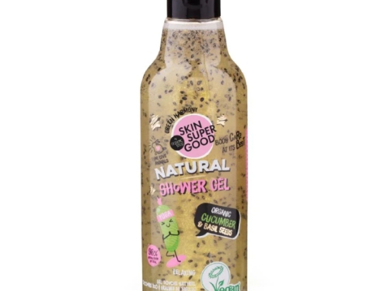 Organic Shop SSG Natural shower gel Organic cucumber & basil seeds, 250 ml  ( Organic) | Organic Shop