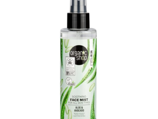 اورجانيك شوب بخاخ مهدئ للوجه بالأفكادو والصبار 150مل1 (عضوى ) | Organic Shop