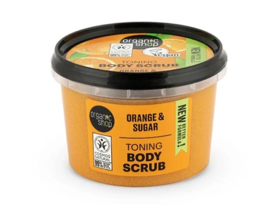 Toning Orange & Sugar Body Scrub 250 ml  ( Organic) | Organic Shop