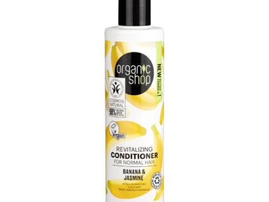 Organic Shop Refilling Conditioner for Normal Hair Banana and Jasmine, 280 ml  ( Organic) | Organic Shop